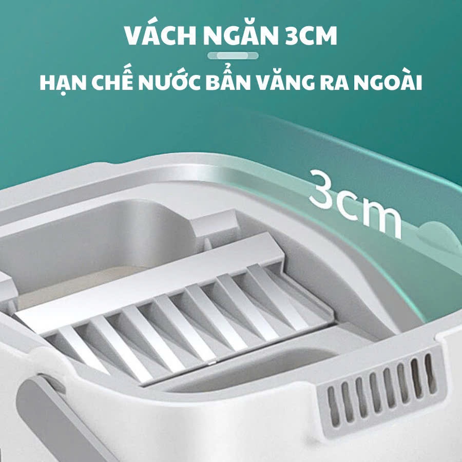 Cây Lau Nhà Tự Vắt Thông Minh (2 Cán - 8 Bông Lau) Chổi Lau Nhà Tự Vắt Thông Minh Bộ Lau Nhà 360 Độ | BigBuy360 - bigbuy360.vn