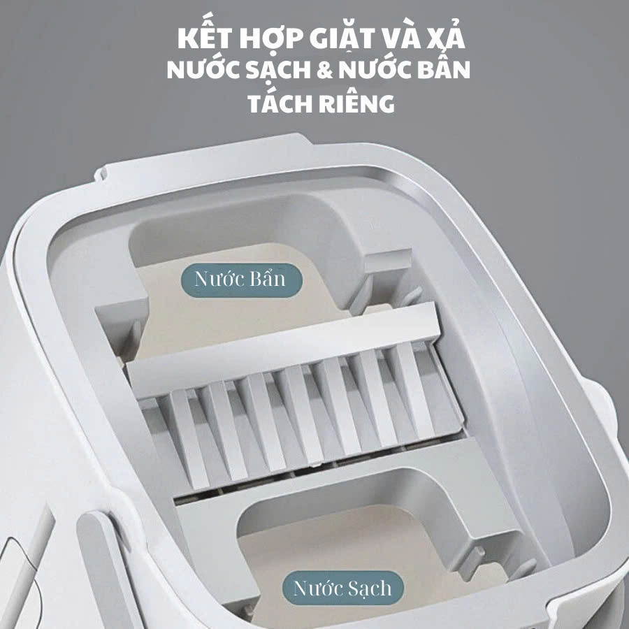 Cây Lau Nhà Tự Vắt Thông Minh (2 Cán - 8 Bông Lau) Chổi Lau Nhà Tự Vắt Thông Minh Bộ Lau Nhà 360 Độ | BigBuy360 - bigbuy360.vn