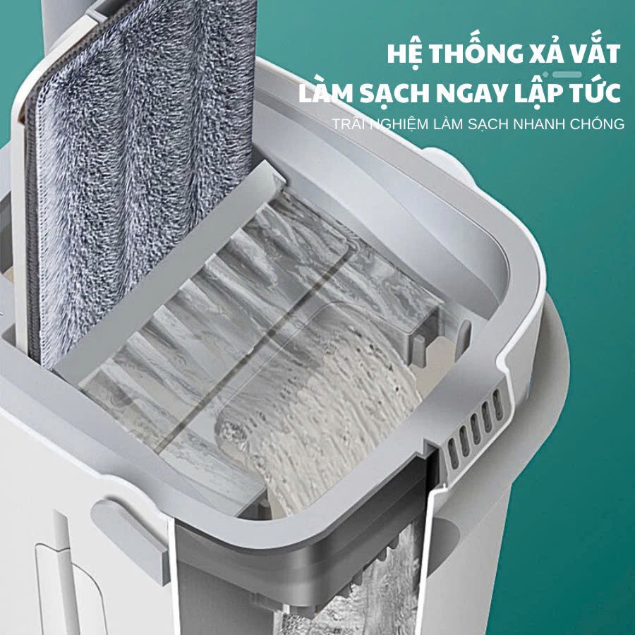 Cây Lau Nhà Tự Vắt Thông Minh (2 Cán - 8 Bông Lau) Chổi Lau Nhà Tự Vắt Thông Minh Bộ Lau Nhà 360 Độ | BigBuy360 - bigbuy360.vn