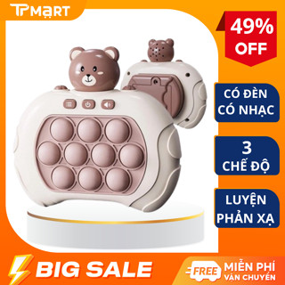 Đồ chơi Pop it thế hệ mới - máy điện tử chơi game Pop it giải trí bấm nút theo đèn nhạc với nhiều level