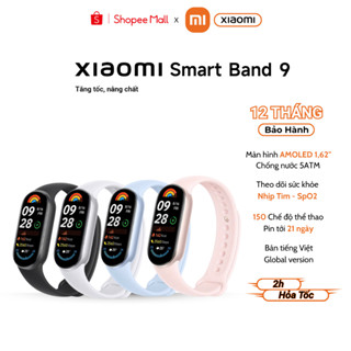 Vòng Đeo Tay Thông Minh Xiaomi Mi Band 9 Theo Dõi Sức Khỏe, Bản Quốc Tế - Hàng Chính Hãng