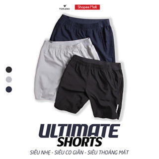 Quần Short nam TORANO ULTIMATE SHORTS  thể thao vải gió basic phối chun cạp, mềm, siêu nhẹ, co giãn tốt FSBW001