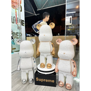 Gấu Bearbrick sz 80cm trang trí decor phòng khách