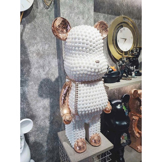 Gấu Bearbrick sz 80cm trang trí decor phòng khách
