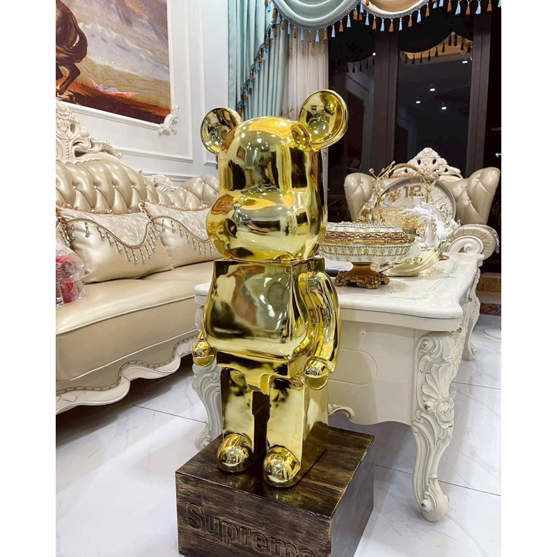 Gấu Bearbrick sz 80cm trang trí decor phòng khách