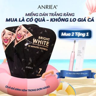 Liệu trình 14 ngày anriea miếng dán trắng răng than tre - 2a02.a18