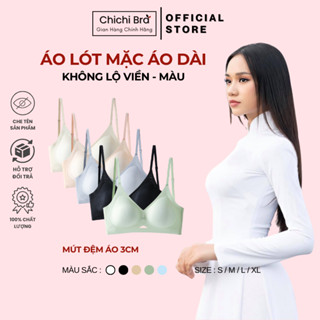 Áo Ngực Su Không Gọng Chichi Bra Mềm Mại Mút Dày Nâng Đẩy 3cm Tạo Khe Hở Lưng U Gợi Cảm - 9736