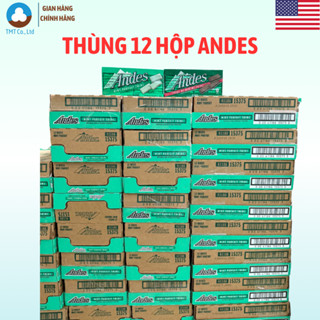 Thùng 12 hộp Socola Andes hương bạc hà và sữa bạc hà nhập khẩu Mỹ Date 2026