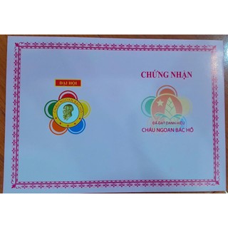 Combo 100 phôi giấy khen CNBH (2 mặt)