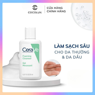 [HÀNG TẶNG KHÔNG BÁN] Sữa Rửa Mặt CeraVe Sạch Sâu 30ml