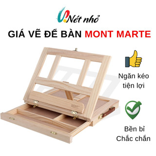 Giá Vẽ Để Bàn Mont Marte, Giá Vẽ Tranh Gấp Gọn Kèm Ngăn Đựng Màu
