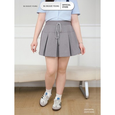 Chân váy thun xếp ly  BIGSIZE (55kg đến 95kg) – 25HYCV083 - [BU Bigsize Young]