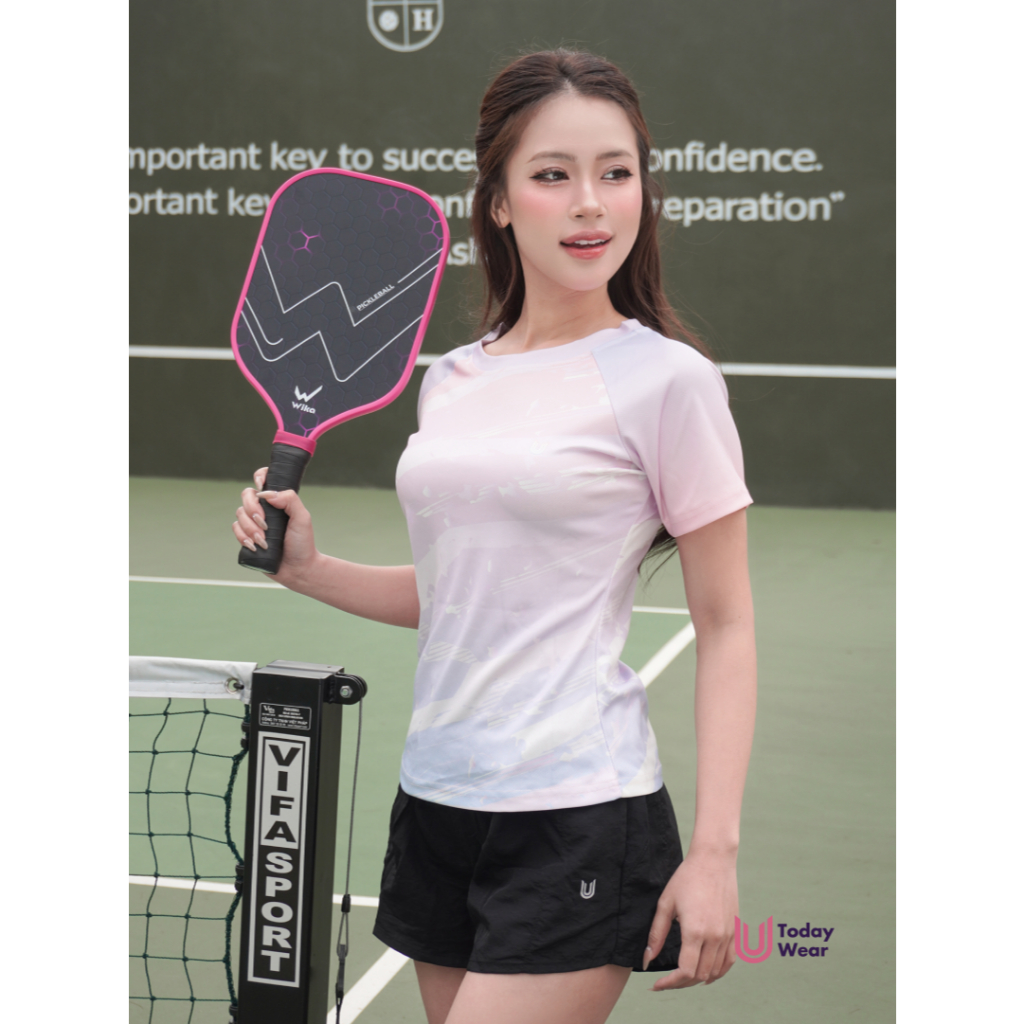 [Xả Hàng Giá Sốc] Áo thun thể thao nữ chạy bộ Active Tee thấm hút chơi cầu lông bóng bàn tập gym Today U Wear | BigBuy360 - bigbuy360.vn
