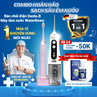 Combo Máy Tăm Nước Waterbeam và bàn chải điện Denta.B Pro
