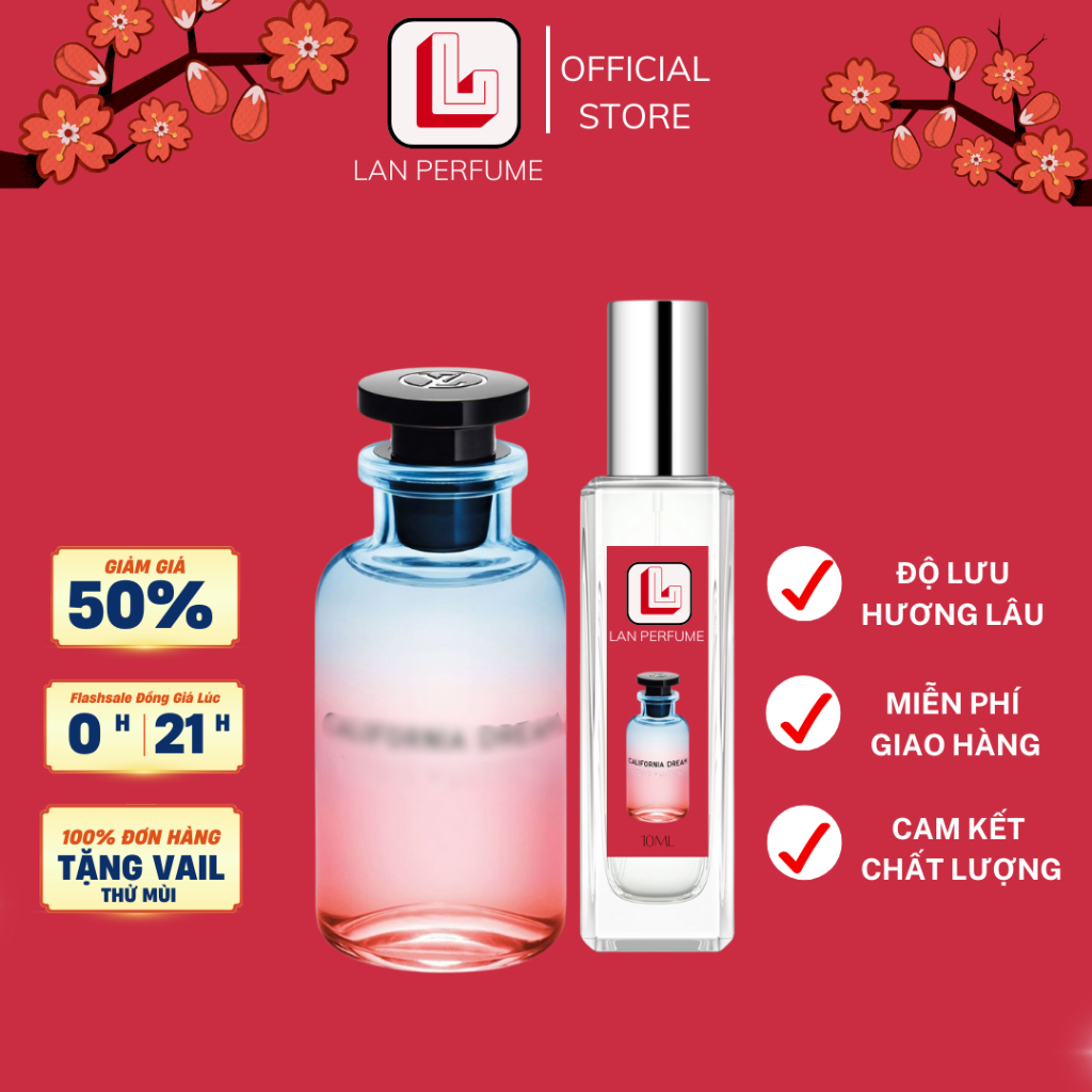 Nước Hoa Nữ California Dream LAN Perfume 10ml Mùi Hương Ngọt Ngào Nữ Tính