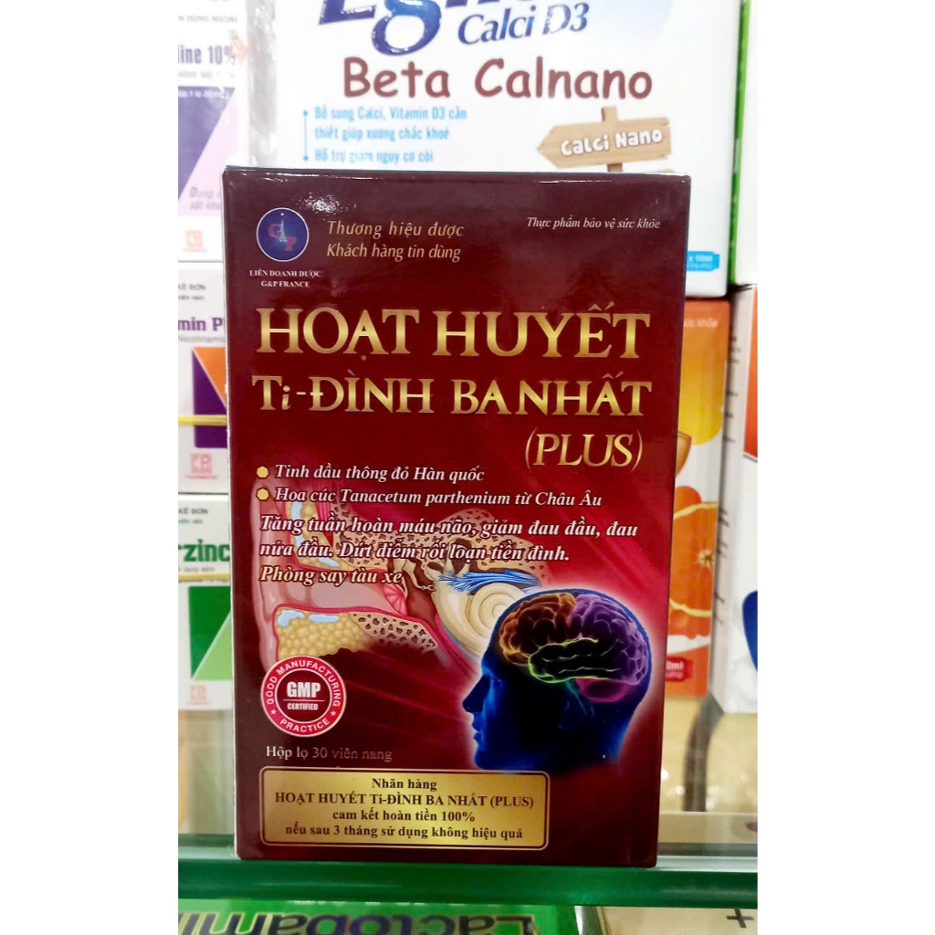 Hoạt huyết ti đình ba nhất plus giảm hết rối loạn tiền đình, đau đầu chóng mặt , đau nửa đầu lọ 30V