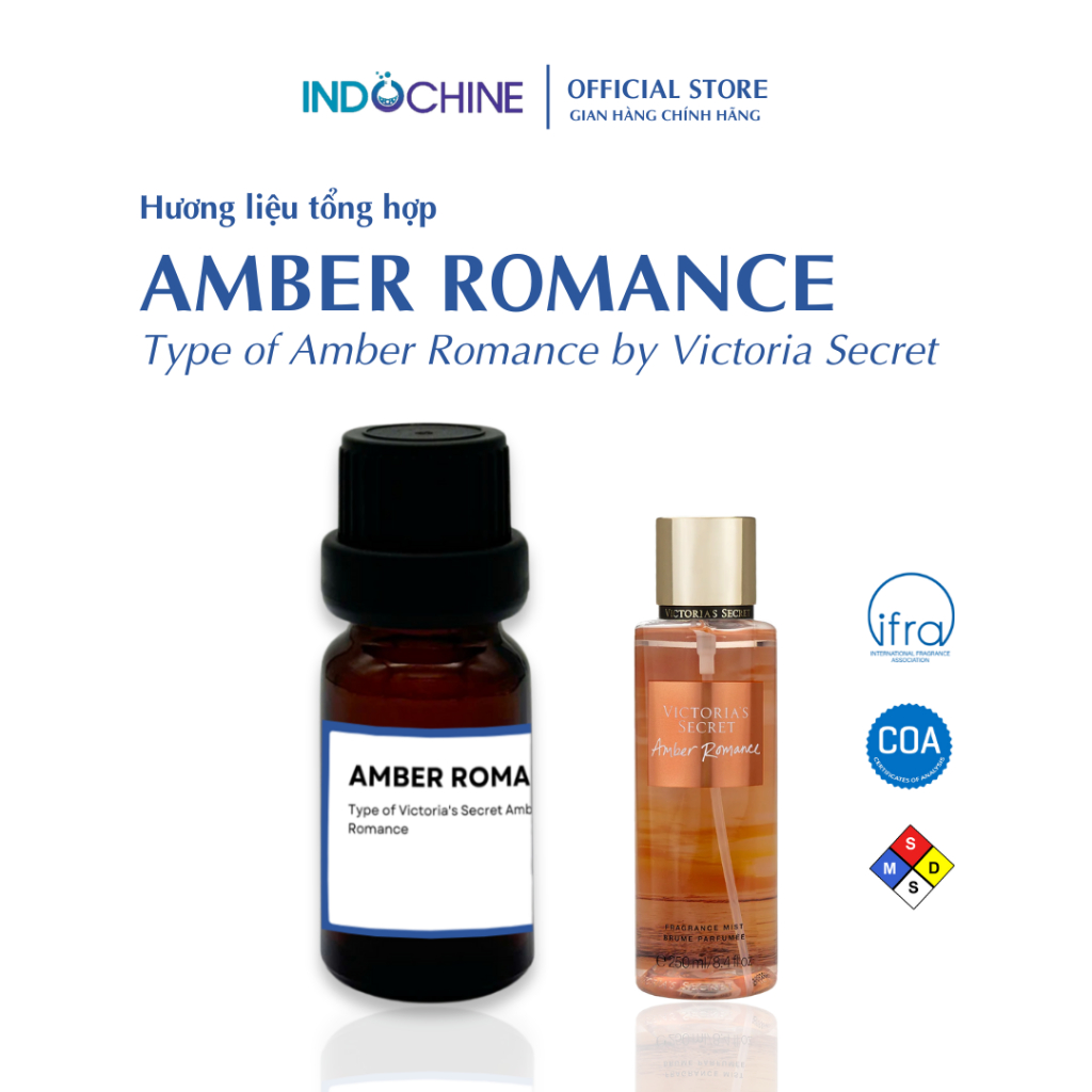 Hương liệu nước hoa AMBER ROMANCE - Type of Amber Romance 10ml, 50ml
