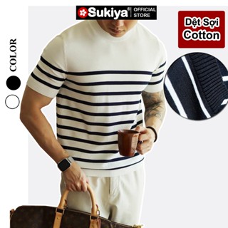 Áo Len Dệt Kim Cổ Tròn Nam BASIC SUKIYA Chất Sợi Cotton Cao Cấp Mềm Mịn Thoáng Mát AL80
