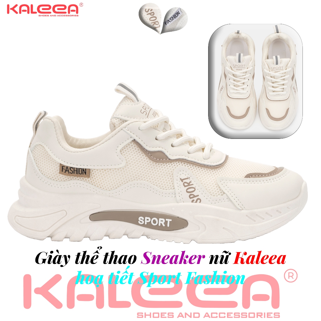 Kaleea: Giày Thể Thao nữ Sneaker hoạ tiết Sport T148 (5P)