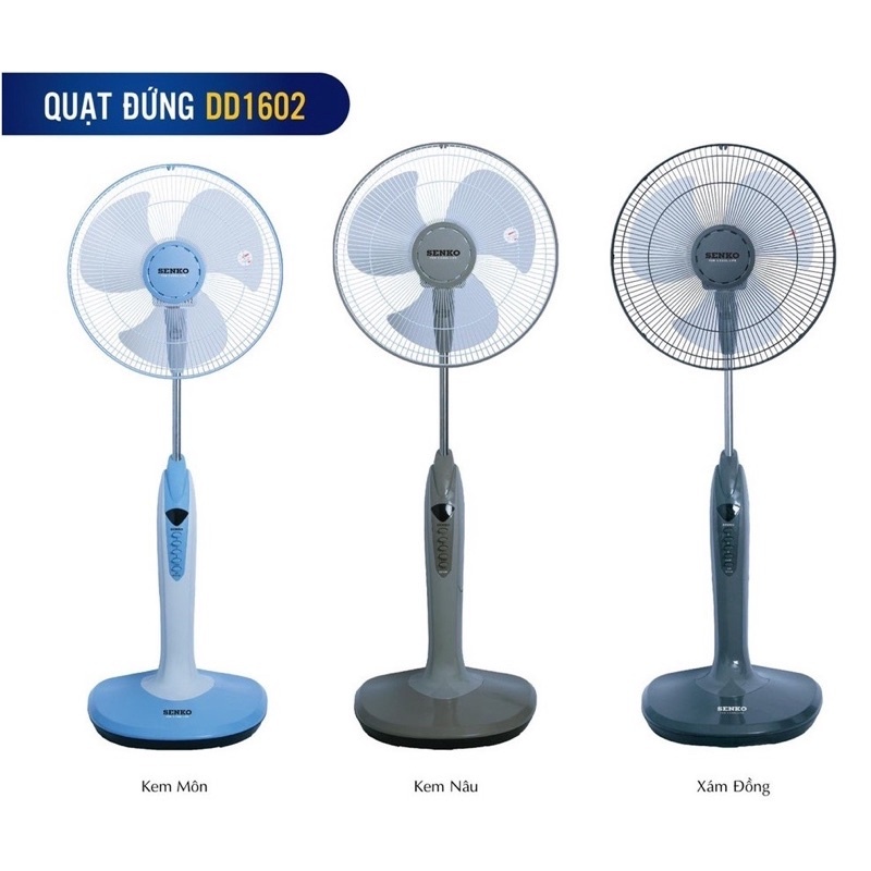 Quạt đứng Senko DD1602 - Chính hãng - Có đèn