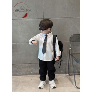 Sét sơ mi quần dài phong cách Tổng tài size 12-50kg, thiết kế và sản xuất bởi Alana kids