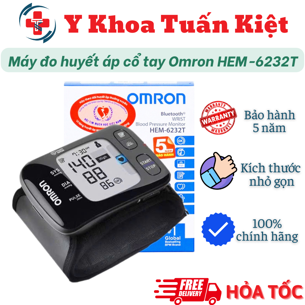 ✅ Máy đo huyết áp Omron HEM-6232T