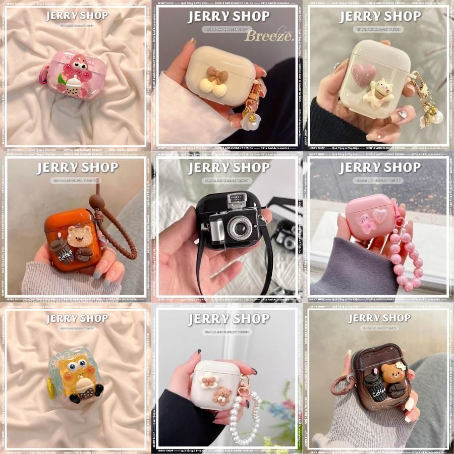 Vỏ bảo vệ bao đựng tai nghe airpod 1/2 - Jerry Shop