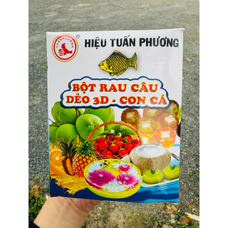 Bột rau câu con cá dẻo 3D hộp 12 gói