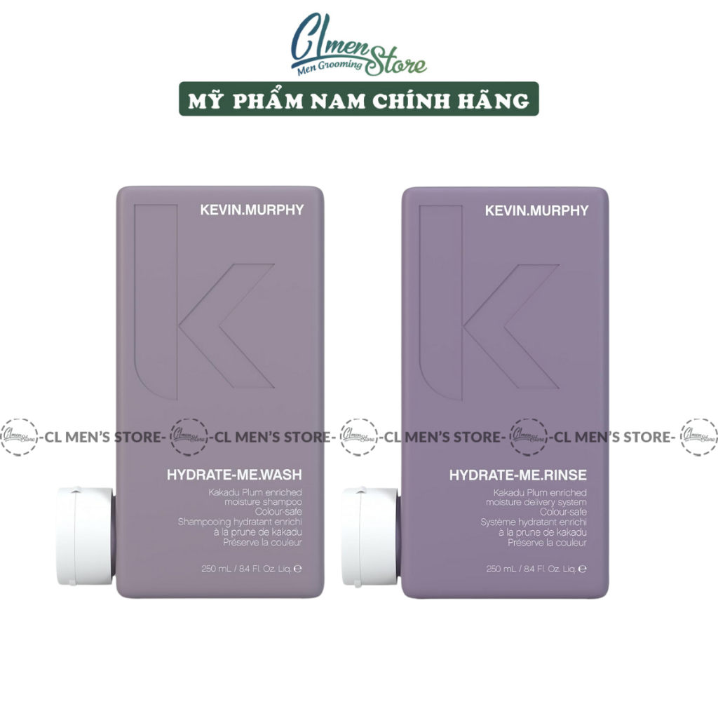 Combo Dầu Gội Xả Dưỡng Ẩm Tóc Kevin Murphy Hydrate.Me - 250ml & 1000ml