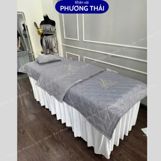  Tấm phủ giường cotton trần bông cho giường spa kt 1m2*2m2 