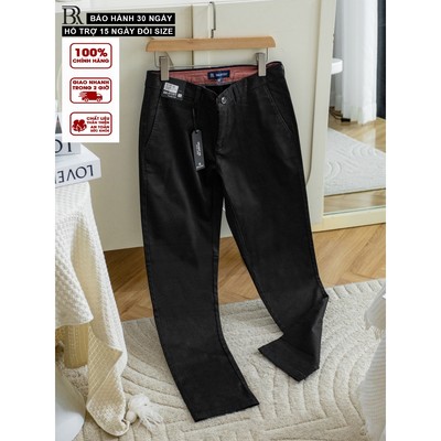 Quần dài kaki nam BR, vải Kaki Hàn Quốc Basic co giãn, mềm mịn - BRAVERY