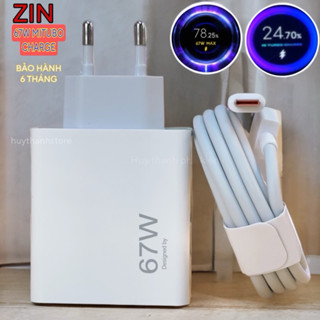 Bộ sạc siêu nhanh Xiaomi Mi Turbo charge 67W MDY-12-EF kèm cáp Type-C 6A - Hàng nhập khẩu chính hãng