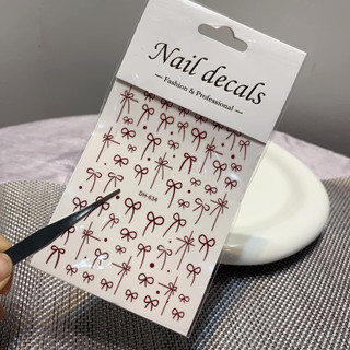 Sticker Nơ Làm Nail, Miếng Dán Trang Trí Móng Hình Nơ Nhiều Mẫu