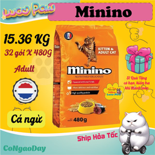 Minino Yum thức ăn cho mèo Combo 15,36kg , 13kg , 14kg , 15kg Hạt Mèo siêu tiết kiệm, Combo Ưu đãi