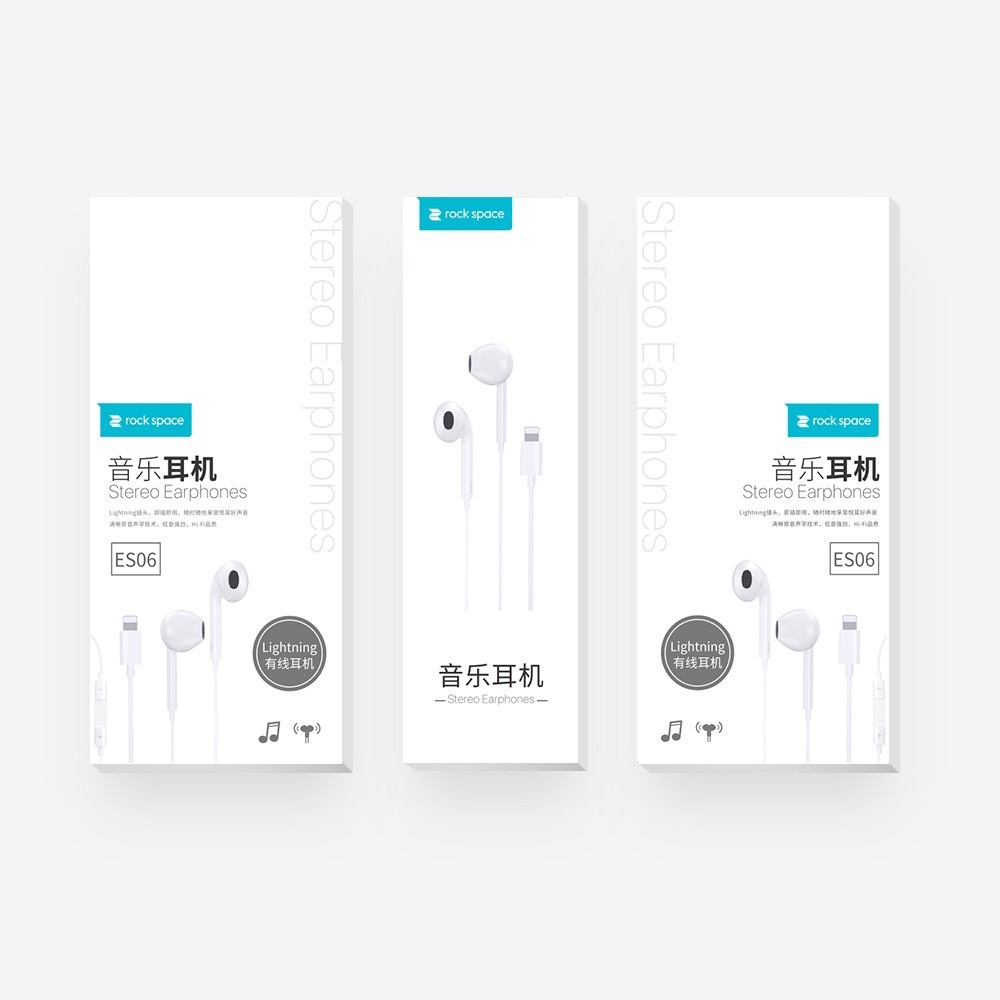 Tai nghe có dây nhét tai Rockspace ES06 chuẩn cắm dành cho IP - Hàng bảo hành 12 tháng | BigBuy360 - bigbuy360.vn