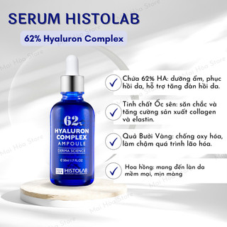Tinh Chất Dưỡng Ẩm HISTOLAB Hyaluron Complex Ampoule 62% Serum 150ML - Tăng Độ Đàn Hồi, Mềm Mịn Da