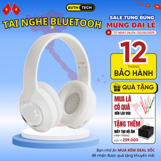 Tai Nghe Chụp Tai BlueTooth Không Dây Chống Ồn, Tai Nghe Có Mic Pin Khỏe Hỗ Trợ Thẻ Nhớ, Bass Mạnh