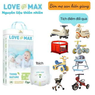  Tã bỉm quần Love Max siêu mềm mại thấm hút tốt đủ size M L XL XXL 3XL 4XL  1bịch 50 miếng  