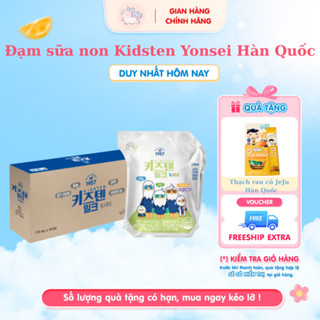 [Thùng 18 túi] Đạm sữa non Kidsten Yonsei nội địa Hàn Quốc (110ml /túi) - shop mẹ Oliu