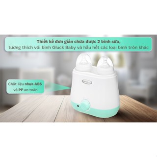  GLUCK BABY Máy tiệt trùng bình sữa bằng hơi nước kết hợp hâm sữa giữ ấm sữa máy nhỏ gọn tiện lơi 