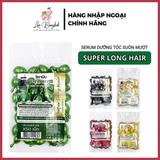   CHUẨN THÁI  Túi 50 Viên Ủ Dưỡng Tóc Suôn Mượt Phục Hồi Tóc Hư Tổn Super Long Hair Vitamin Thái Lan 