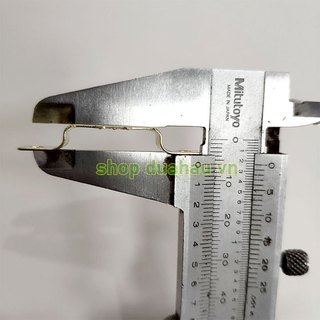 [100 cái] Móc treo răng cưa vàng Gold- Chân Cao - 42x8mm