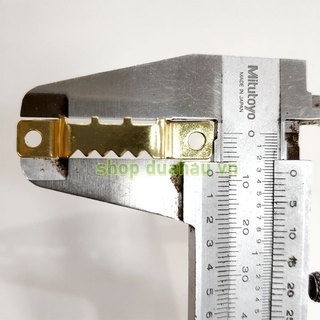 [100 cái] Móc treo răng cưa vàng Gold- Chân Cao - 42x8mm