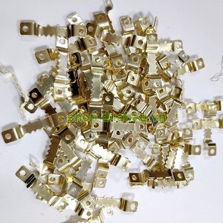 [100 cái] Móc treo răng cưa vàng Gold- Chân Cao - 42x8mm