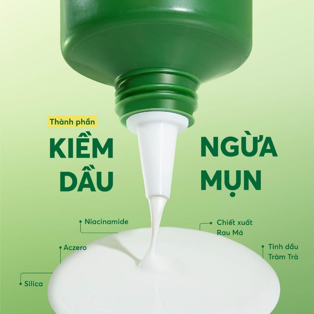Sữa Chống Nắng Kiềm Dầu Rau Má Phổ Rộng Cho Da Dầu Mụn SPF 50+ PA++++ Cỏ Mềm 60gr