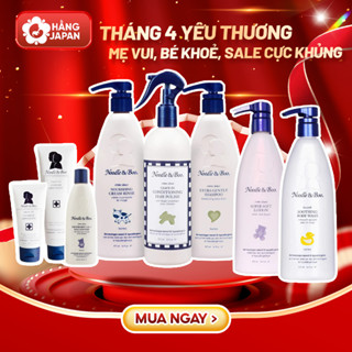 Bộ sản phẩm chăm sóc da cao cấp Noodle & Boo dưỡng thể và sữa tắm gội 237ml, 473ml Mỹ cho bé mẫu mới - Hàng chính hãng