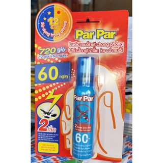 Xịt Muỗi Par Par - Chỉ Cần Xịt 2 Lần Phòng Hết Sạch Muỗi, Ruồi, Rán - Nhỏ Gọn Hiệu Quả Cao