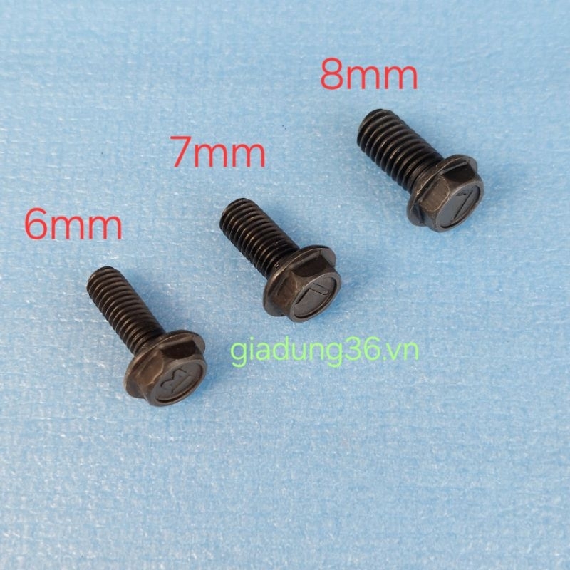 Ốc hãm lưỡi cắt máy cắt gạch. Ốc ren ngược 6mm 7mm 8mm
