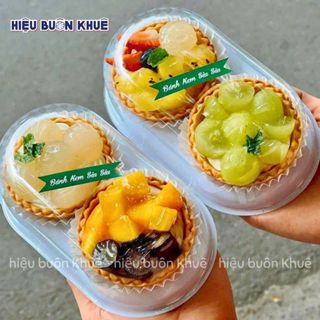 50 Hộp Mochi, Hộp Nhựa 2-3-4 Ô Đựng Bánh Tart Trứng, Tart Trái Cây, Bánh Trung Thu, Lava Trứng Chảy, Bánh Dứa, Bánh Bao