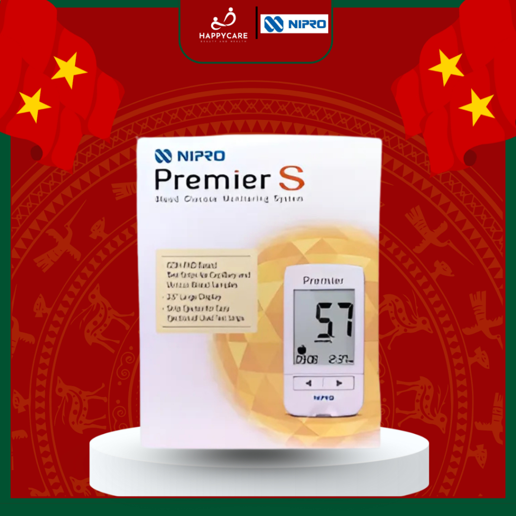 [CHÍNH HÃNG] Máy đo đường huyết Nipro Premier S công nghệ Nhật Bản